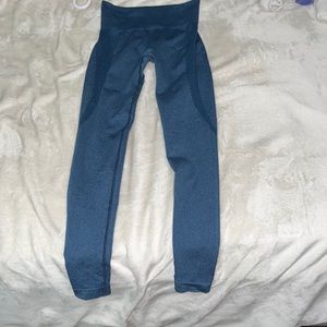 Blue leggings with butt details size medium